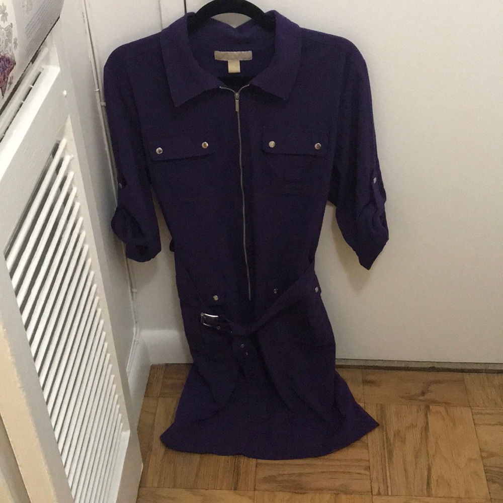 Zip up, Belted Dress